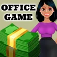 Idle office game. Manager girl