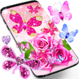 プログラムのアイコン：Diamond butterfly pink li…