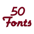 أيقونة البرنامج: Fonts for FlipFont 50 #2