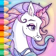 Sparkling Rainbow Unicorns Coloring Book For Kids