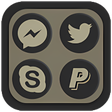 プログラムのアイコン：Shadowy Oreo Icon Pack