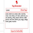 Icon of program: Redbubble Tag Generator