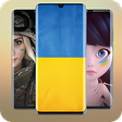 Иконка программы: Ukraine Flag wallpaper