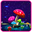 3D Mushroom Night Live Wallpaper icon