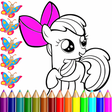 أيقونة البرنامج: coloring horse pony happy