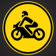 Icon of program: Examen de conducir. Motos