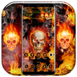 Icon of program: Flame Skull Theme Launche…