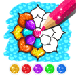 أيقونة البرنامج: Rainbow Flower Coloring a…