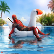 Deadpool Swimming Pool Live Wallpaper New Tab icon
