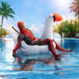 Deadpool Swimming Pool Live Wallpaper New Tab