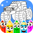 プログラムのアイコン：Coloring book : Transport