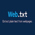 Ikon program: Web.txt | Convert Webpage…
