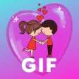 Gif of Love with Movement