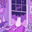 Icon of program: Purple kawaii wallpaper