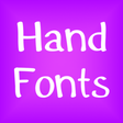 Icon of program: Hand fonts for FlipFont® …