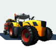 Tractor Driving Offroad Cargo
