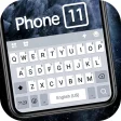 Space Gray Phone 11 Pro Keyboard Theme