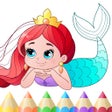 Icoon van programma: Mermaid coloring book kid…