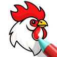 プログラムのアイコン：Draw  Color : Animal Book