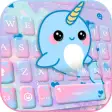 Lovely Unicorn Whales Keyboard Theme