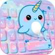 Lovely Unicorn Whales Keyboard Theme