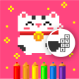 Pixel Art: Coloring by number