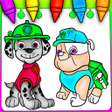 程序图标：PuppyPatrol Coloring Game…