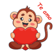 Ikona programu: Stickers de amor para Wha…