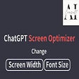 Ikon program: ChatGPT Screen Optimizer