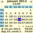 Icoon van programma: Kalender/Agenda
