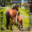 Иконка программы: Wild Horse Family Simulat…