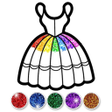أيقونة البرنامج: Glitter Dress Coloring an…