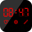 LED Digital Clock 3D Wallpaper