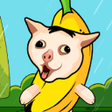 プログラムのアイコン：Banana Cat: Funny Choices