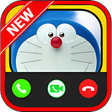 Call From Funny Blue Cat - Fake Video Call icon