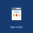 Icon of program: Open in Safari