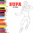 Supa Strikas : Coloring Page