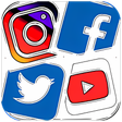ไอคอนของโปรแกรม: All Social Networks
