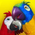 ไอคอนของโปรแกรม: Talking Parrot Couple