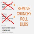 Remove Crunchyroll simulcast calendar dubs