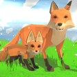 プログラムのアイコン：Fox Family  Animal Simula…