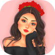 プログラムのアイコン：ملصقات بنات كيوت Girly m …