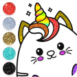 Kawaii Coloring Pages Glitter