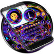 プログラムのアイコン：Emoji Keyboard Neon Abstr…