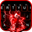 أيقونة البرنامج: Neon Red Cool Dj Keyboard…