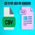 Programın simgesi: CSV To PDF: Bulk PDF Gene…