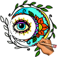 Иконка программы: Learn To Draw Tattoo - Gl…