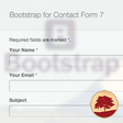 Programikonen: Bootstrap for Contact For…