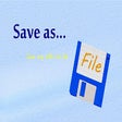 Symbol des Programms: Save As File