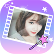 Video maker with music and text on video